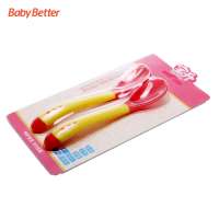 Newborn Best Selling Accessories Color Change Plastic Baby Spoon